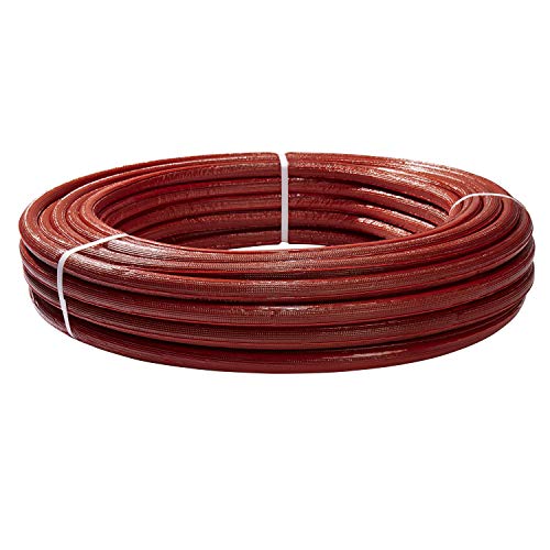 H2O-Flex Aluverbundrohr, Mehrschichtverbundrohr, 6 mm Isolierung rot, 16 x 2 mm, 50 m Rolle, DVGW Rohr von H2O-Flex