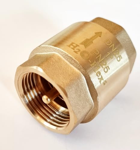 H2O-Flex® DN15 Rückschlagventil 1/2" komplett aus Messing, bis zu 90°C, 25bar kurze Baulänge von H2O-Flex