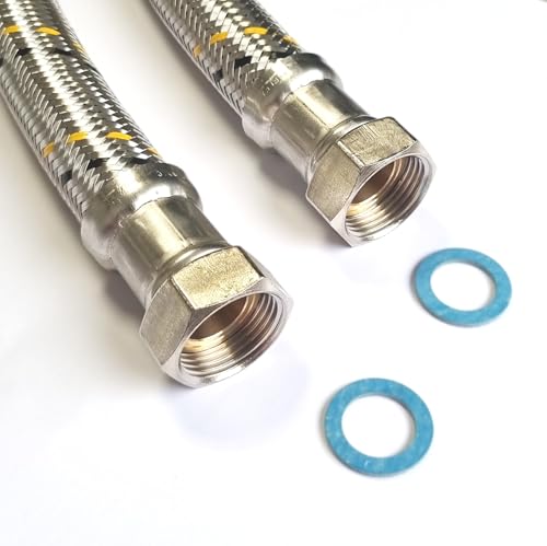 Saugschlauch DN32 Druckschlauch beidseitig mit 1 1/4 Zoll ÜM/Überwurfmutter 300mm Unterdruckschlauch Pumpenschlauch Panzerschlauch Vakuumschlauch von H2O-Flex