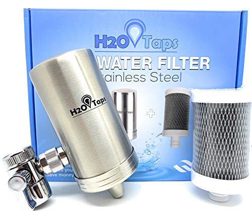 H2O Taps - Wasserfilter für den Wasserhahn - Wasserhahn - Edelstahl 304 Trinkwasserfilter - Wasserfilter Wasserhahn Elegantes Design - Hohe Qualität - Wasserhahnfilter für Trinkwasser von H2O Taps