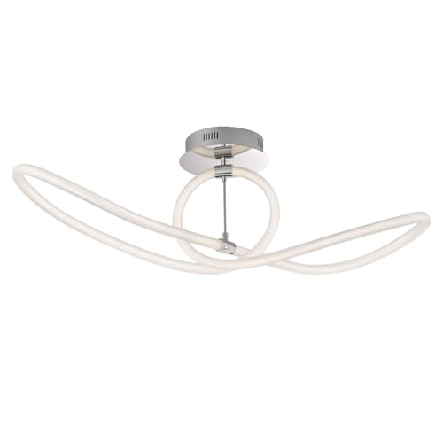 Deckenlampe LED Deckleuchte 50W modern Wohnzimmer Lampe Leuchte Design 1flammig warmweiß von H4L