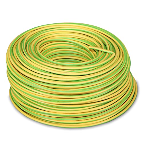 Erdungskabel Aderleitung Erdungsleitung Kabel Leitung Erdung feindrähtig flexibel Kupfer 25m Grün/Gelb Meterware 16mm² von H4L
