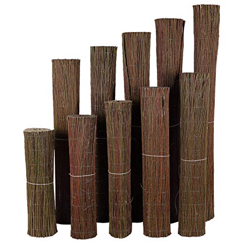 H4L Weidenmatte Sichtschutz Zaun Windschutz Sichtschutzmatte Weidenzaun 200 5m von H4L