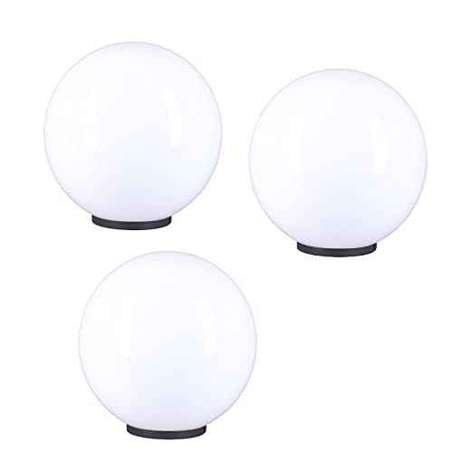 Kugelleuchten 3er Set Ø 30 cm Kugel Kugellampe E27 Gartenlampe Deko Leuchten IP44 Aussenleuchte 230V Direktanschluß von H4L