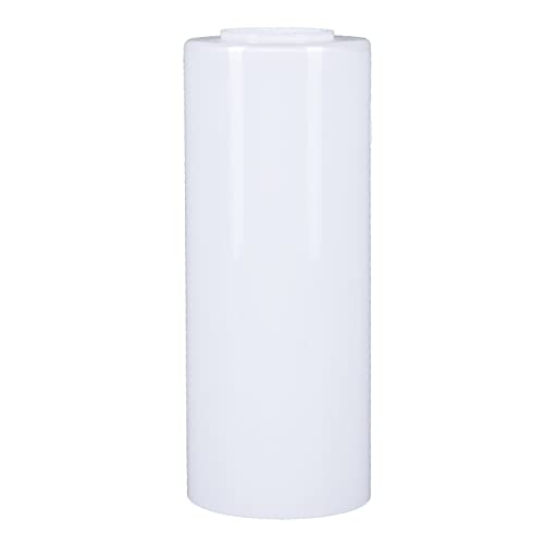 Lampenglas Weiß glänzend Ø 80mm E27 Pendelleuchte Ersatzglas Leuchtenglas H:150mm Lochmaß 42mm von H4L