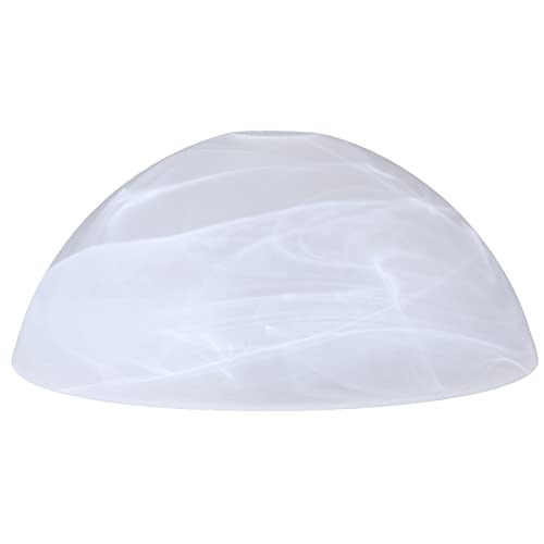 Lampenglas weiß rund Ø 250mm E27 Alabasterglas Ersatzglas Glasschirm Glaskuppel für Pendelleuchte von H4L