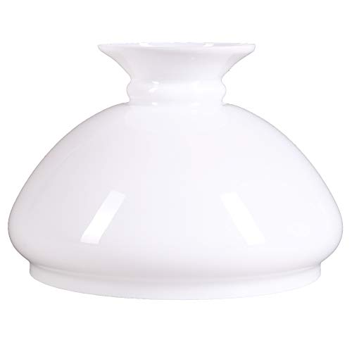 Petroleumglas Lampenglas Ersatzglas Leuchtenglas Petroleumlampe Vestaschirm Einbaumaß Ø 218mm Weiß von H4L