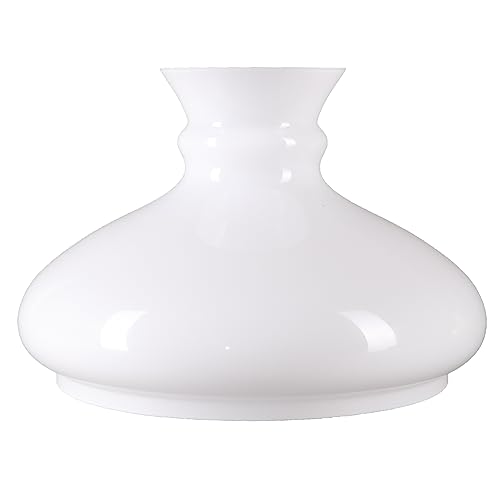 Petroleumglas Lampenglas Ersatzglas opal glänzend Leuchtenglas Ø 230mm,Höhe176mm Weiß von H4L