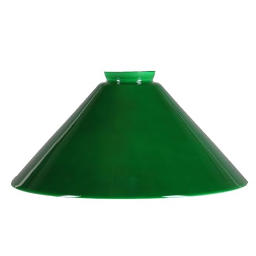 Schusterschirm Lampenglas Leuchtenglas grün Schusterglas Ø 256mm Opalglas E27 geeignet Kragenrand von H4L