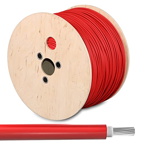 Solarkabel Solarleitung PV Leitung 4mm² Rot Schwarz 1-100m Photovoltaik Kabel Kupfer Anschlußkabel Stromkabel (20m-Rot) von H4L