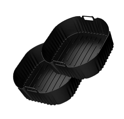 HA BIN 2 Stück Airfryer Silikonform Heißluftfritteuse Zubehör, Wiederverwendbare Airfryer Zubehör HA BIN 2 Stück Airfryer Silikonform Heißluftfritteuse Zubehör, Wiederverwendbare Airfryer Zubehör von HA BIN