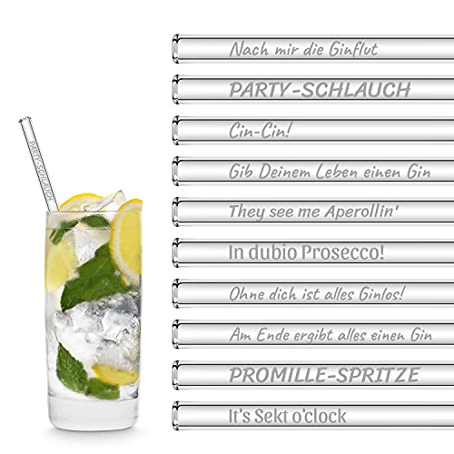 HALM Glasstrohhalme Trinksprüche Edition XL Party-Pack 20 Stück 20 cm lang mit gravierten lustigen Trinksprüchen in Deutsch Strohhalm Trinkhalm Glasstrohalm Gin-Tonic Geschenk HALM Glasstrohhalme Trinksprüche Edition XL Party-Pack 20 Stück 20 cm lang mit gravierten lustigen Trinksprüchen in Deutsch Strohhalm Trinkhalm Glasstrohalm Gin-Tonic Geschenk von HÅLM
