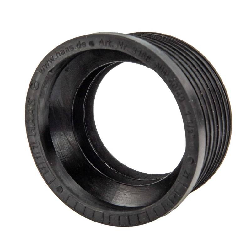 HAAS Ablaufrohr Gummimanschette für Gussrohr Abflussrohr Außen Ø 50 mm x Innen Ø 40 mm von HAAS