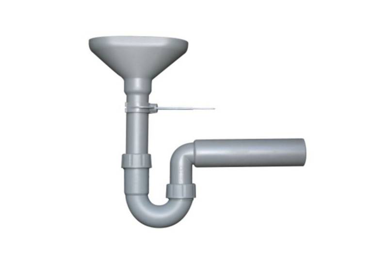 HAAS Siphon PP-Trichtersiphon Greta 2947, 1 1/2 Zoll DN 50, grau von HAAS