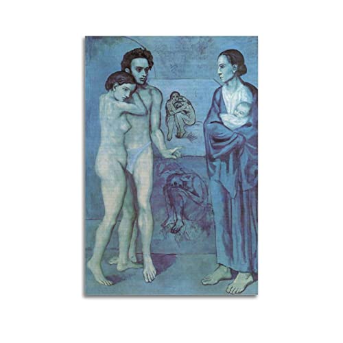HAATTI La Vie von Pablo Picasso Giclée-Papier, klarer Reproduktions-Bilddruck, Wandkunst, Gemälde, Leinwand, Kunstwerke, Geschenkidee, Raumästhetik, 50 x 75 cm von HAATTI