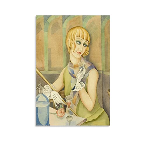 HAATTI Lili Elbe von Gerda Wegener Poster Wandkunst Bild Gemälde Leinwanddrucke Kunstwerke Schlafzimmer Wohnzimmer Dekor 50 x 75 cm von HAATTI
