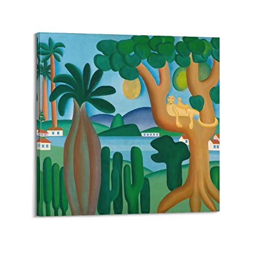 HAATTI Postkarte von Tarsila Do Amaral Poster Wandkunst Gemälde Leinwand Geschenk Wohnzimmer Drucke Schlafzimmer Dekor Kunstwerke 40 x 40 cm HAATTI Postkarte von Tarsila Do Amaral Poster Wandkunst Gemälde Leinwand Geschenk Wohnzimmer Drucke Schlafzimmer Dekor Kunstwerke 40 x 40 cm von HAATTI