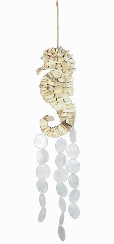 HAB & GUT -HA702- Windspiel Seepferd Mobile aus Strandgut Kunsthandwerk mit Muschelresten, Capiz, Mobile für Fenster Terrasse und Balkon Klangspiel 12 x 76 cm HAB & GUT -HA702- Windspiel Seepferd Mobile aus Strandgut Kunsthandwerk mit Muschelresten, Capiz, Mobile für Fenster Terrasse und Balkon Klangspiel 12 x 76 cm von HAB & GUT