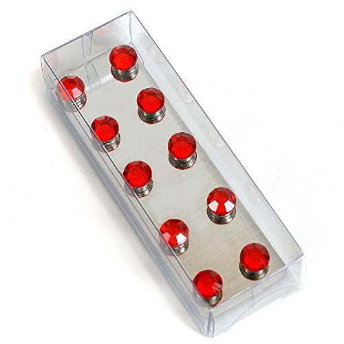 HAB & GUT -MC30V-rot- Magnete mit Strass Diamanten, 10er Set, Diamonds, ROT von HAB & GUT