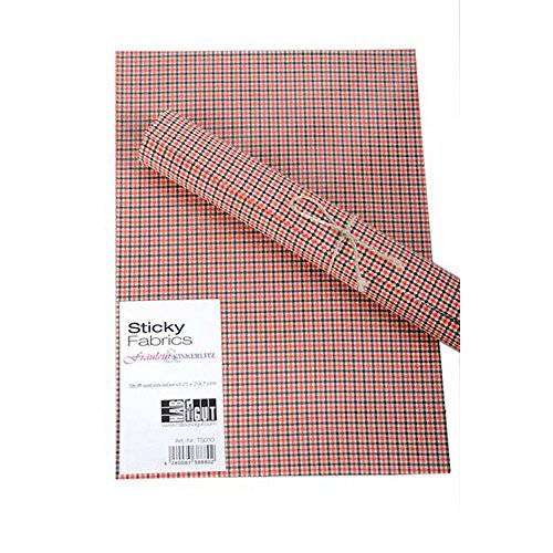 HAB & GUT -TS010- Selbstklebender Stoffbogen, KARO - KARMESIN - SCHWARZ, DIN A4, Stoff, Stoffabschnitte HAB & GUT -TS010- Selbstklebender Stoffbogen, KARO - KARMESIN - SCHWARZ, DIN A4, Stoff, Stoffabschnitte von HAB & GUT