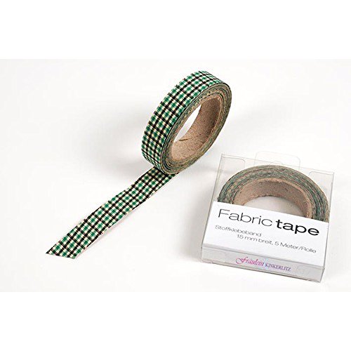 HAB & GUT -TT009V- selbstklebendes Stoffband Stofftape KARO, GRÜN - SCHWARZ, Masking Washi Tape, Länge 5 m HAB & GUT -TT009V- selbstklebendes Stoffband Stofftape KARO, GRÜN - SCHWARZ, Masking Washi Tape, Länge 5 m von HAB & GUT
