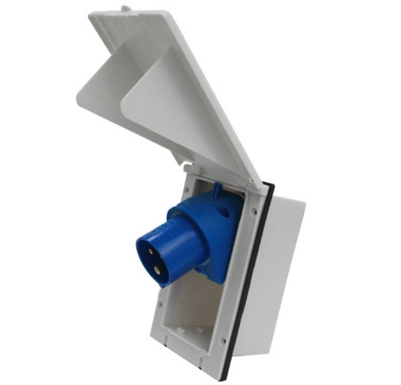 HABA B.V. CEE-Stecker Ersatzdeckel Klappe CEE Aussensteckdose weiß Rechteck von HABA B.V.