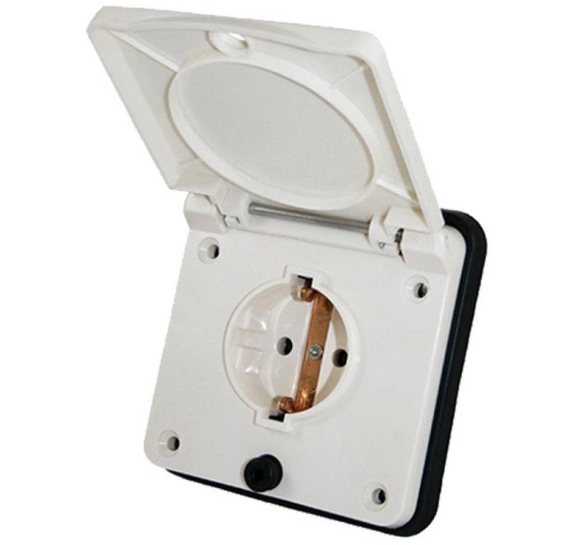 HABA B.V. Steckdose 220V Einspeisungssteckdose IP44 220V - 240V Schuko weiß von HABA B.V.