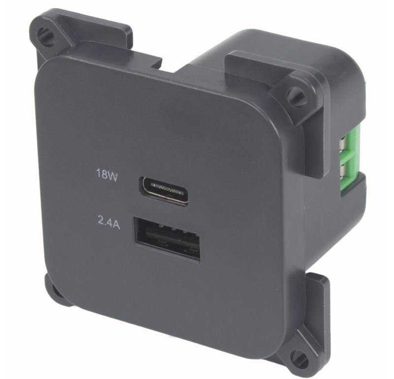 HABA B.V. Steckdose C-Line Presto Inprojal CBE USB A und C Steckdose 12/24 Volt Wohnmobil von HABA B.V.