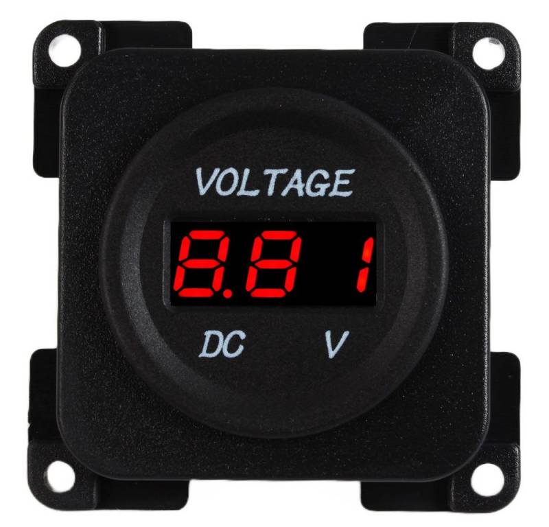HABA B.V. Steckdose C-Line Steckdose Voltmeter Digtal 12 + 24 Volt schwarz von HABA B.V.