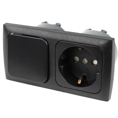 C-Line Presto Inprojal CBE Steckdose Schuko Schalter + Abdeckrahmen + Isodose 220/230 Volt schwarz C-Line Presto Inprojal CBE Steckdose Schuko Schalter + Abdeckrahmen + Isodose 220/230 Volt schwarz von HABA