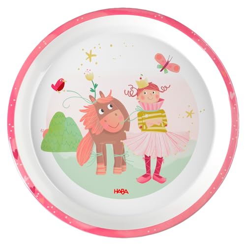 HABA Kinderteller Prinzessin & Pferd – Praktischer Melamin-Teller mit rosa Kindermotiv – Rutschfest – Spülmaschinengeeignet – Ab 12 Monaten – 2012441004 HABA Kinderteller Prinzessin & Pferd – Praktischer Melamin-Teller mit rosa Kindermotiv – Rutschfest – Spülmaschinengeeignet – Ab 12 Monaten – 2012441004 von HABA