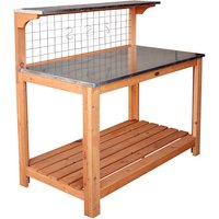 HABAU Pflanztisch, , 101 x 55 x 117 cm, Arbeitsplatte aus Metall und Spalier - braun HABAU Pflanztisch, , 101 x 55 x 117 cm, Arbeitsplatte aus Metall und Spalier - braun von HABAU