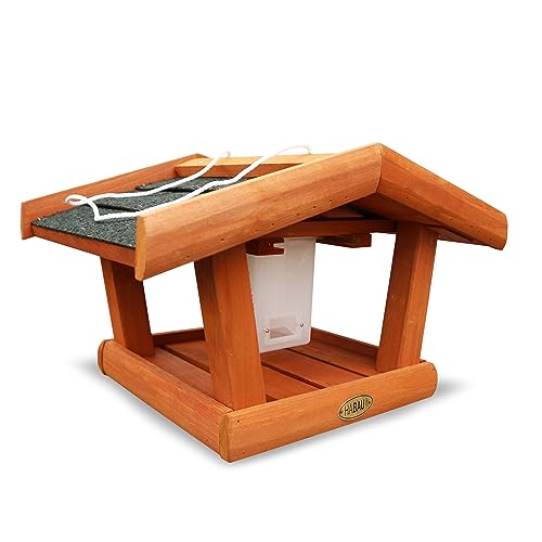 HABAU Vogelhaus Singdrossel aus Holz - Futterhaus zum Aufhängen mit Futtersilo, 37 x 28 x 23 cm HABAU Vogelhaus Singdrossel aus Holz - Futterhaus zum Aufhängen mit Futtersilo, 37 x 28 x 23 cm von HABAU