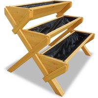 Habau - Hochbeet ''Trio'' mit 3 Pflanzkästen, aus Lärche, 110 x 74 x 89 cm von HABAU