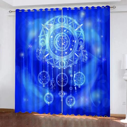 HABEAT 3D Traumfänger Vorhänge Abdunkelnde Traumfänger Kindervorhänge Vorhang mit ösen 2er Set Gardinen Blickdicht Verdunkelungs für Kinderzimmer Schlafzimmer Wohnzimmer B 150 X H 166 cm(Motiv 18-8) HABEAT 3D Traumfänger Vorhänge Abdunkelnde Traumfänger Kindervorhänge Vorhang mit ösen 2er Set Gardinen Blickdicht Verdunkelungs für Kinderzimmer Schlafzimmer Wohnzimmer B 150 X H 166 cm(Motiv 18-8) von HABEAT