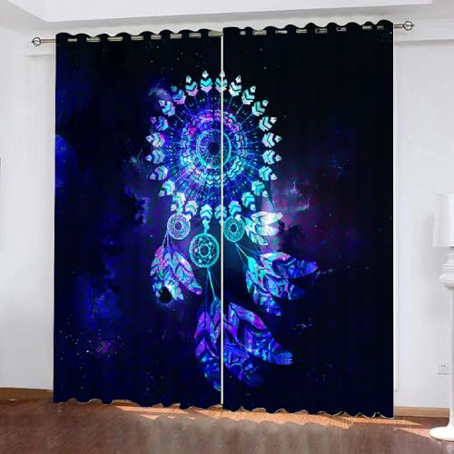 HABEAT 3D Traumfänger Vorhänge Abdunkelnde mit ösen 2 Stücks Gardinen Blickdicht Verdunkelungs Traumfänger Kälteschutz Scheibengardinen für Junge Mädchen Schlafzimmer B 234 X H 183 cm(Motiv 18-10) HABEAT 3D Traumfänger Vorhänge Abdunkelnde mit ösen 2 Stücks Gardinen Blickdicht Verdunkelungs Traumfänger Kälteschutz Scheibengardinen für Junge Mädchen Schlafzimmer B 234 X H 183 cm(Motiv 18-10) von HABEAT