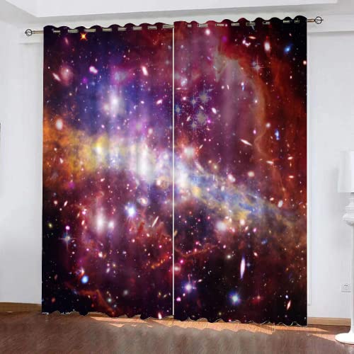HABEAT 3D Universum Sternenhimmel Gardinen Abdunkelnde Abstrakt Kindervorhänge Vorhang mit ösen 2er Set Vorhänge Blickdicht Verdunkelungs für Kinderzimmer Schlafzimmer Wohnzimmer B 140 X H 160 cm HABEAT 3D Universum Sternenhimmel Gardinen Abdunkelnde Abstrakt Kindervorhänge Vorhang mit ösen 2er Set Vorhänge Blickdicht Verdunkelungs für Kinderzimmer Schlafzimmer Wohnzimmer B 140 X H 160 cm von HABEAT