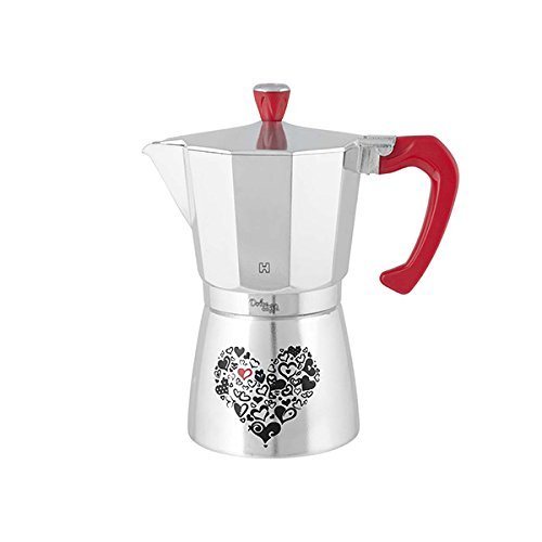 HABI Kp2900 Kaffeemaschine Aluminium süßer 9 Tassen Moka für Kaffee, Material, Multicolor von HABI