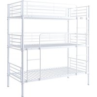3-Etagen-Hochbett "HAVIN" - 90 x 190 cm - Weiß von HABITAT ET JARDIN