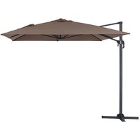 Ampelschirm 'Sun 4' - 3 x 4 m - Taupe von HABITAT ET JARDIN