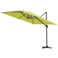 Ampelschirm für den Garten aus Aluminium Sun 3 - Quadrat - 2,5 x 2m5 - Grün von HABITAT ET JARDIN