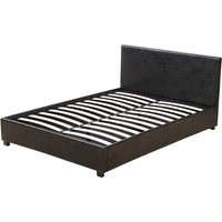 Doppelbett Carla mit Stauraum - 140 x 190 - Schwarz von HABITAT ET JARDIN