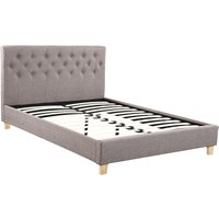 Habitat Et Jardin - Doppelbett 'Emmy' - 140 x 190 cm - Taupe von HABITAT ET JARDIN