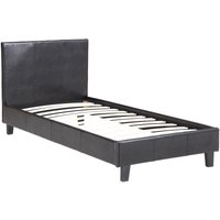 Einzelbett "Lina" - 90 x 190 cm - Schwarz von HABITAT ET JARDIN