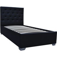 Einzelbett tino mit Stauraum - 90 × 190 cm - Schwarz von HABITAT ET JARDIN