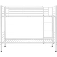 Etagenbett "ADAM" - 90 x 190 cm - Metall - Weiß von HABITAT ET JARDIN