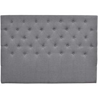 Gepolstertes Kopfteil Déco aus Stoff - 189 cm - Grau von HABITAT ET JARDIN
