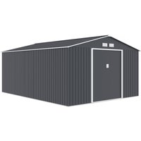 Gerätehaus aus Metall "Vegas"- 15 m² - Grau von HABITAT ET JARDIN