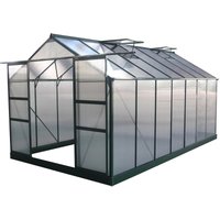 Gewächshaus polycarbonat Dahlia tannengrün 13,29 m² von HABITAT ET JARDIN