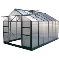 Gewächshaus polycarbonat Dahlia tannengrün 9,24 m² von HABITAT ET JARDIN